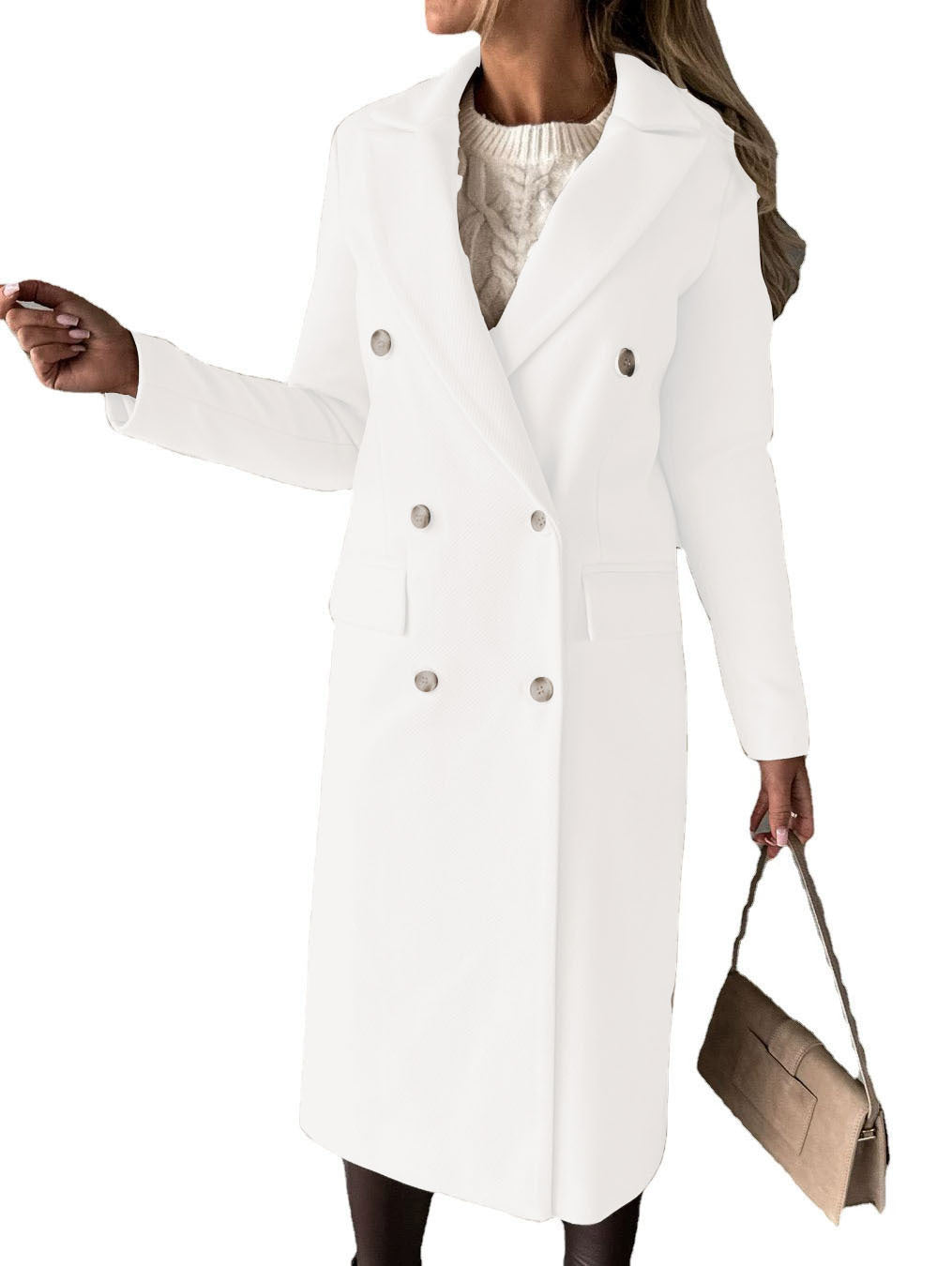 Lapel Long Coat