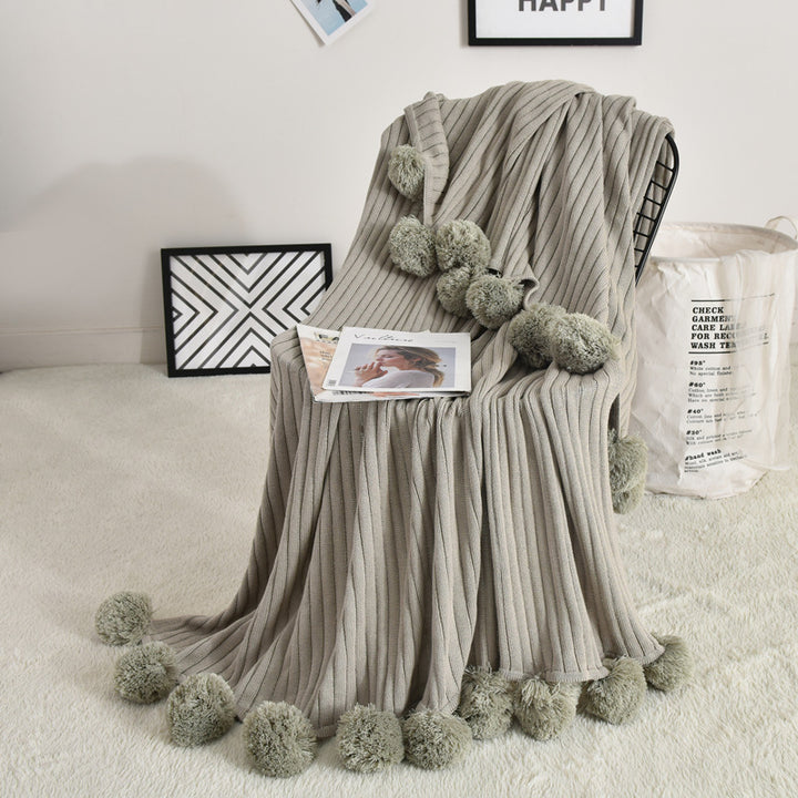 Net Red Cotton Sofa Blanket Knitted Wool