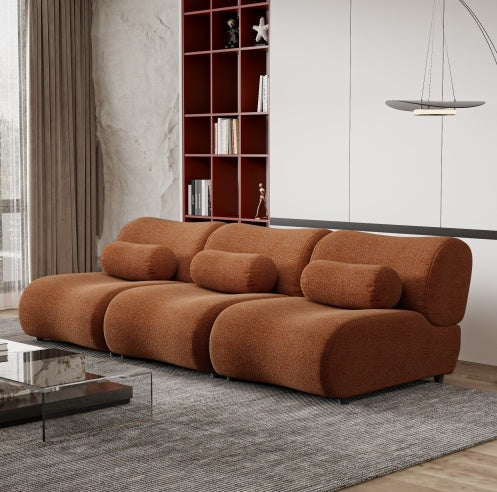 Modular Plush 3-Seat Sofa