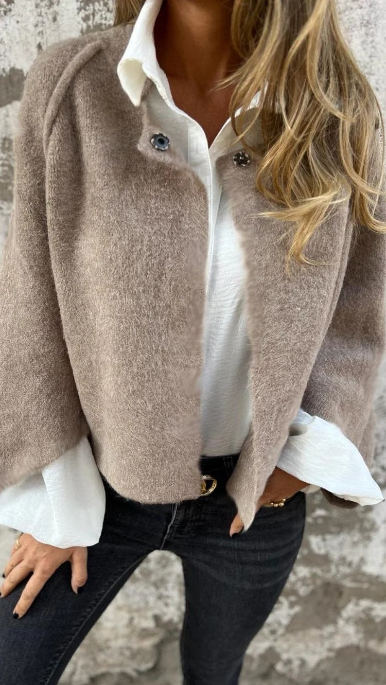 Cashmere Sleeve Cardigan.