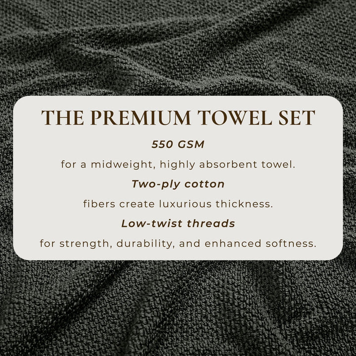Cotton Textured Bath Towel Set - Acacia Collection
