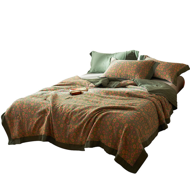 Cotton Class A Yarn-dyed Jacquard Double-layer Gauze Summer Blanket