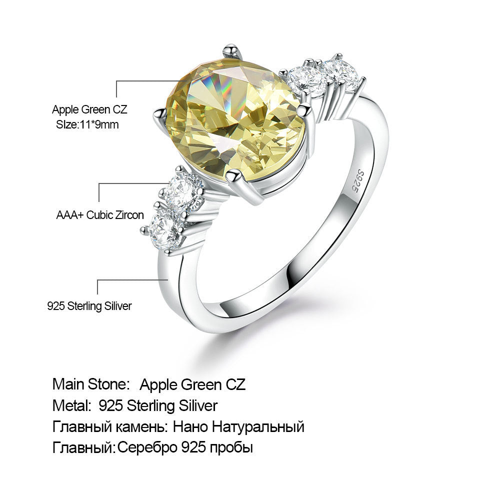 Luxury Yellow Zircon Ring