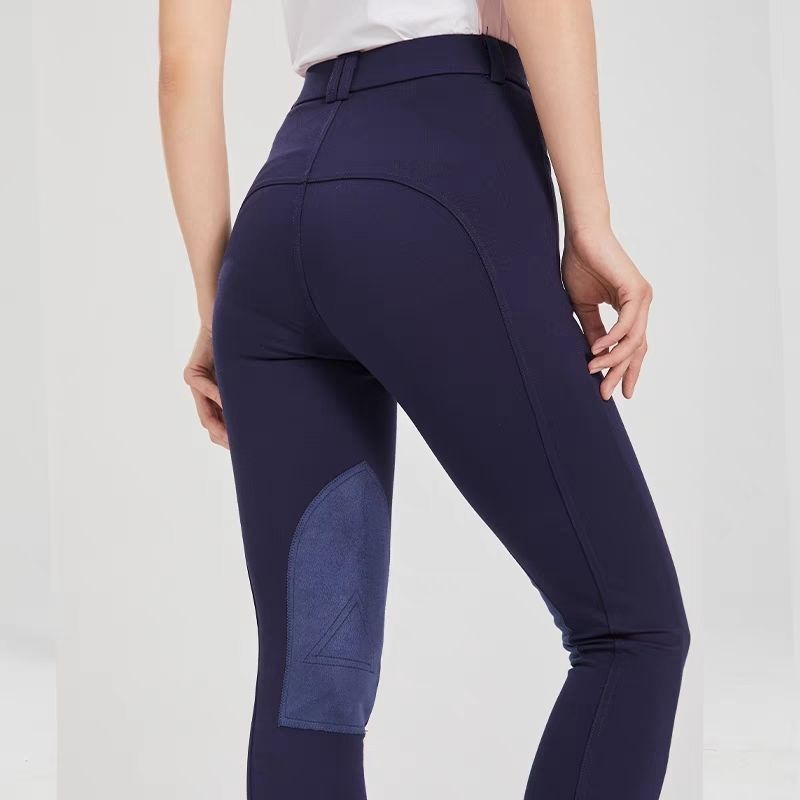 Equestrian Half Leather Wear-resistant Non-slip Pants