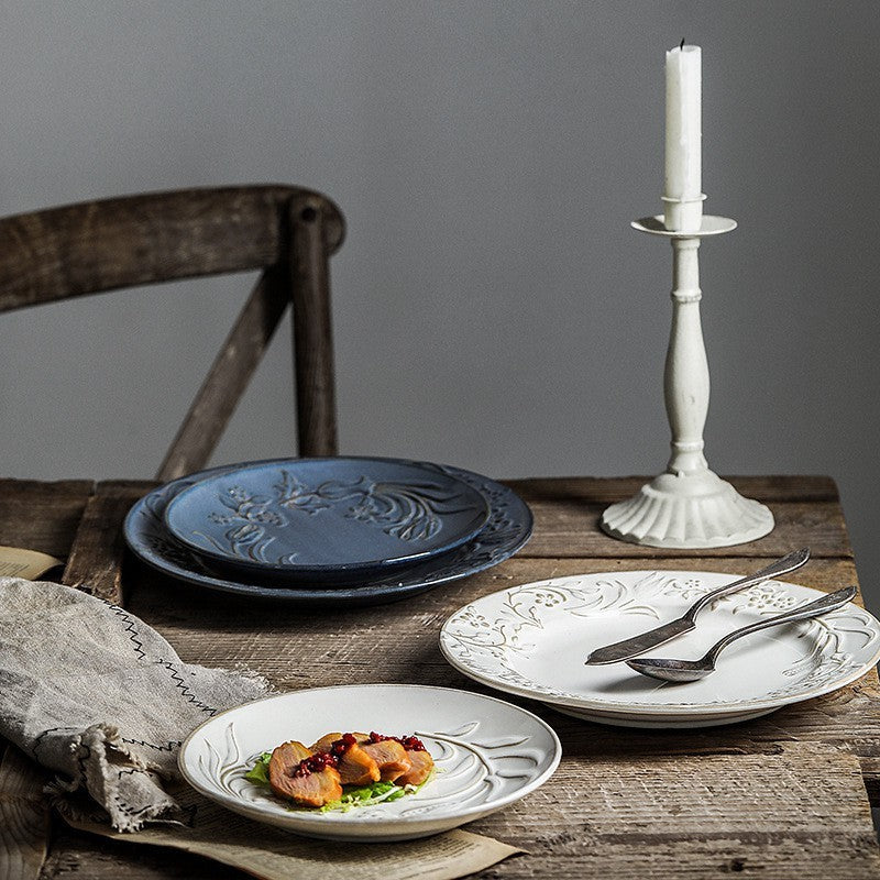 Elegant French Porcelain Dinner Plate