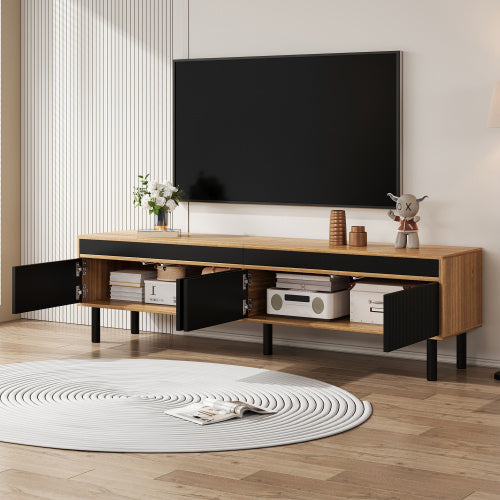 Sleek living cabinet.