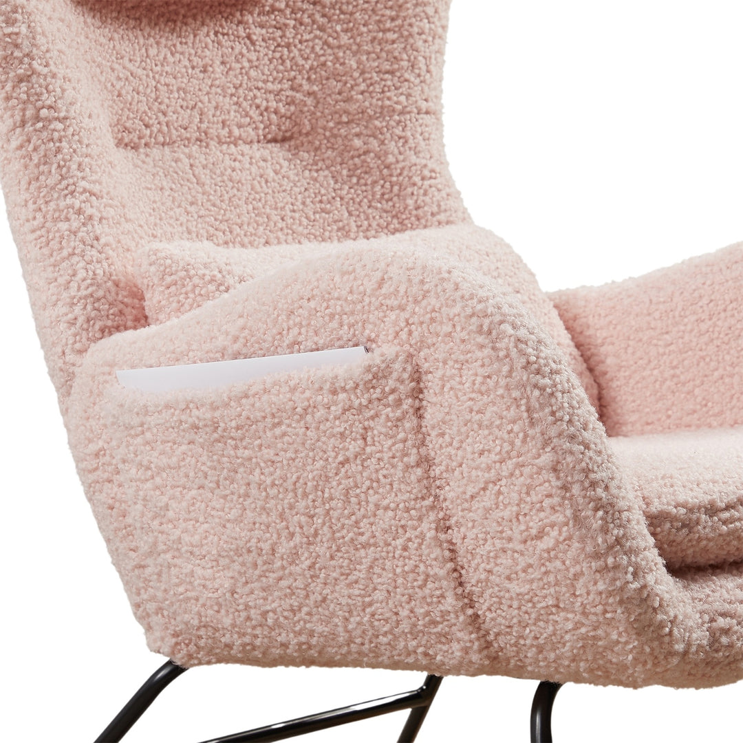 Rocking Chair With High Backrest