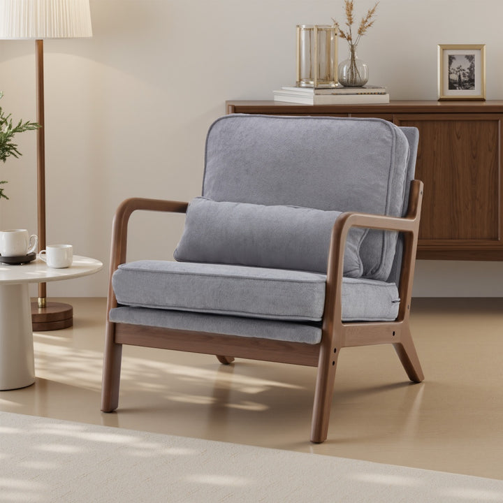 Comfy solid armchair.