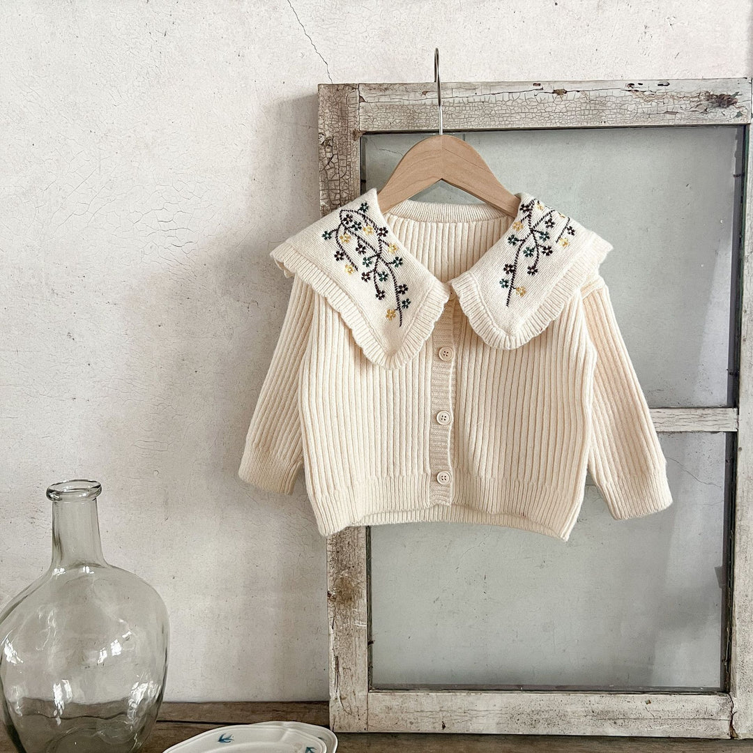 Fashion Polo Collar Sweater Coat