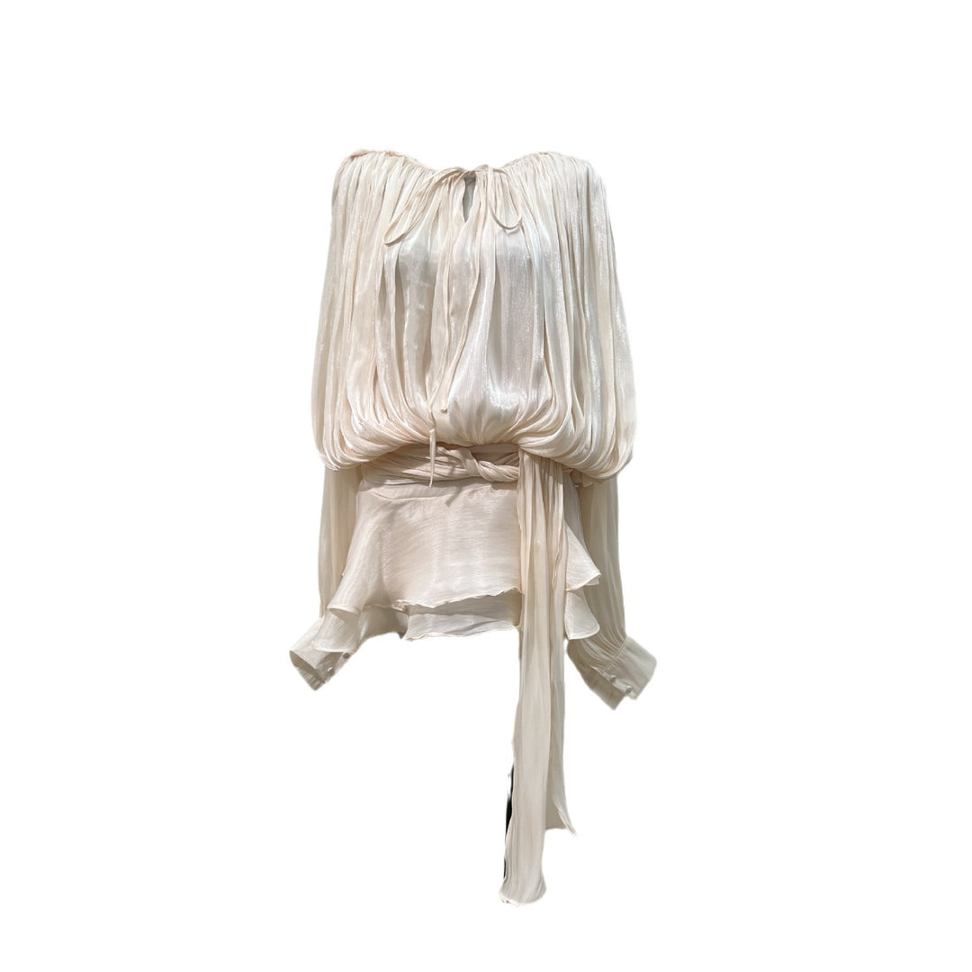 Streamer Yarn Special-interest Design Low Yarn Dress