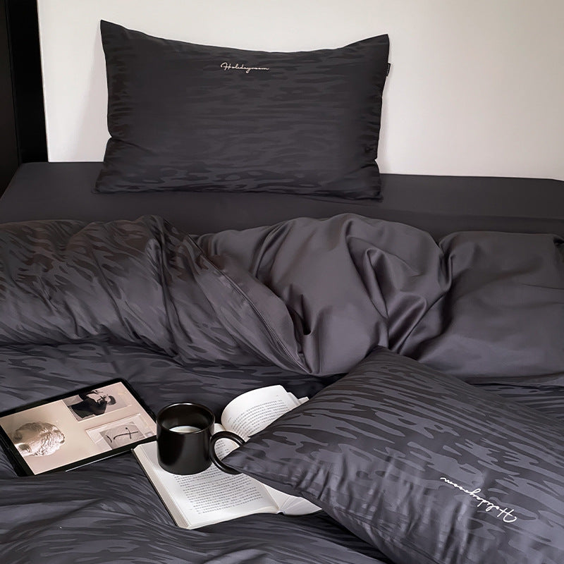 Long-Staple Cotton Bed Four-Piece Set – Modern Simplicity