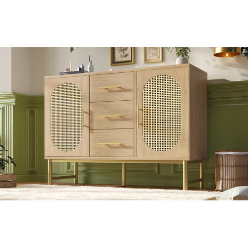 Rattan Side Cabinet.