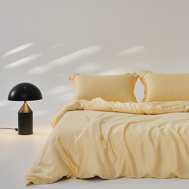 Summer Bed Four-piece Ice Silk Summer Cooling Quilt Cover Fitted Sheet