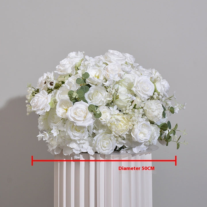 New Hydrangea Rose Flower Ball Wedding Table Display