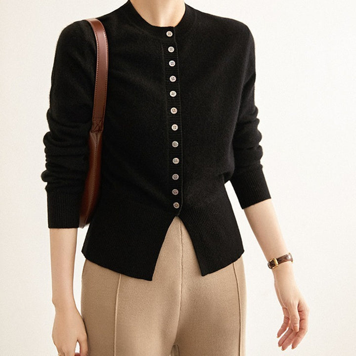 Knitted Cardigan Sweater.