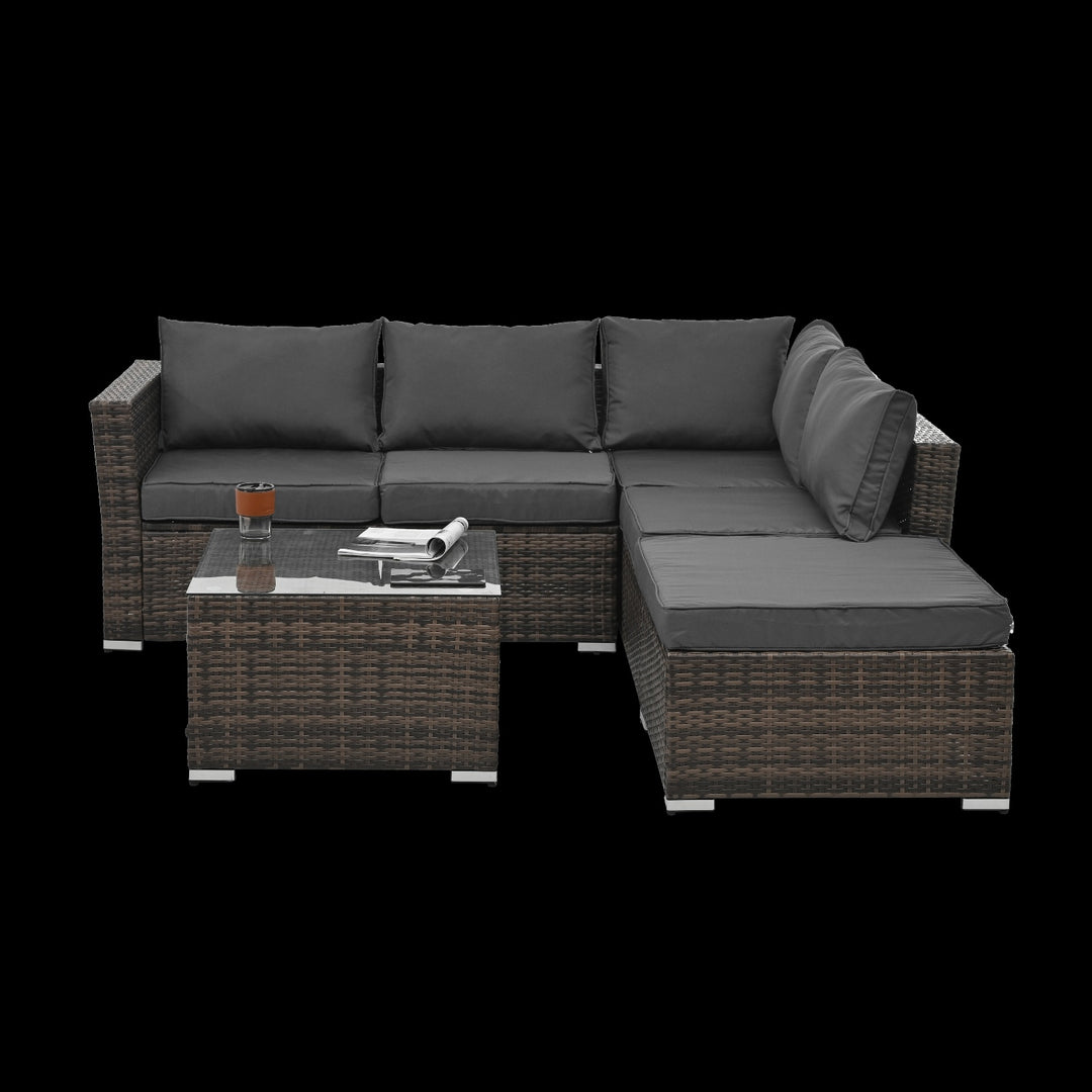 Patio Furniture 4 Set Wicker Furniture With Temper