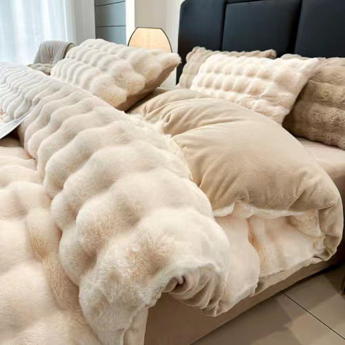 Milk Fiber Four-Piece Bedding Set