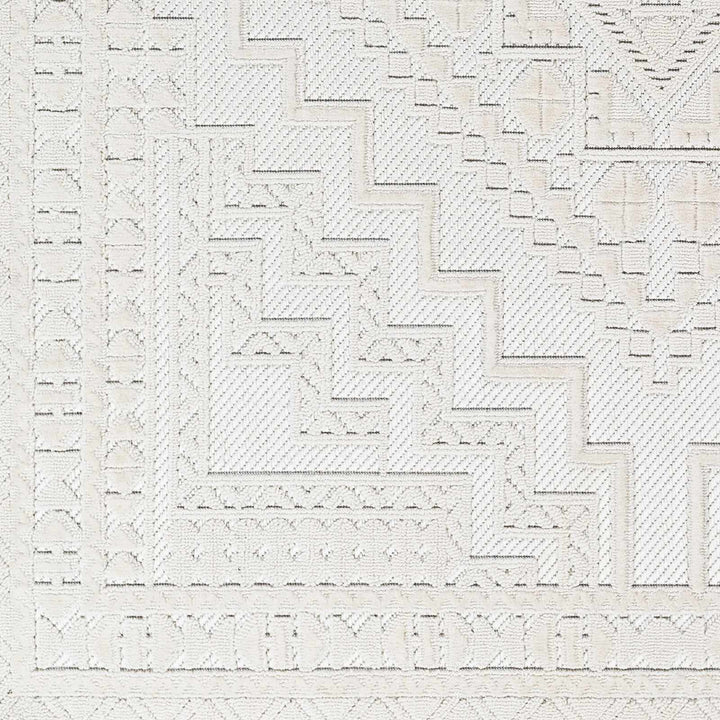 Alya White Fringe Rug