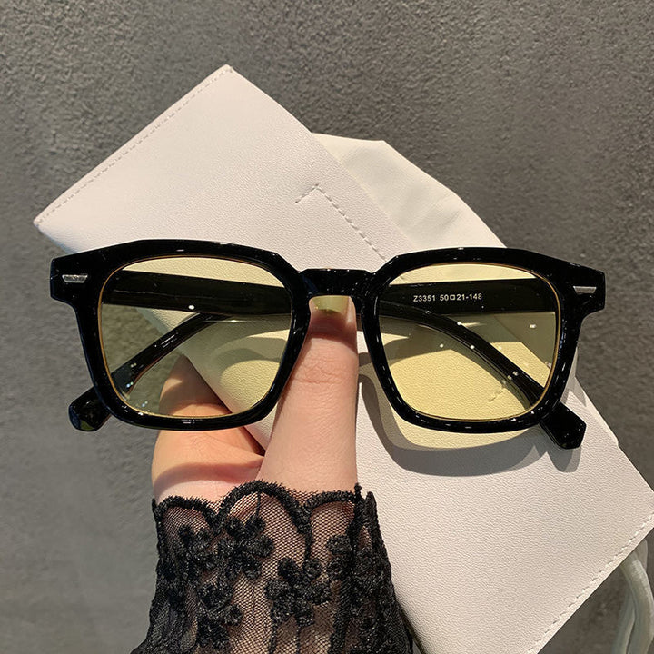 Personality Rice Nail Square Sunglasses Fashion