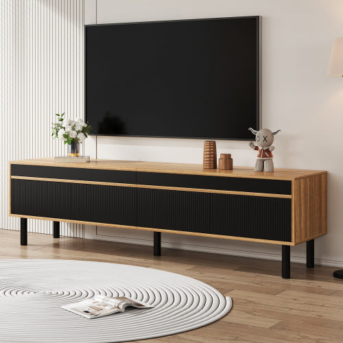 Sleek living cabinet.