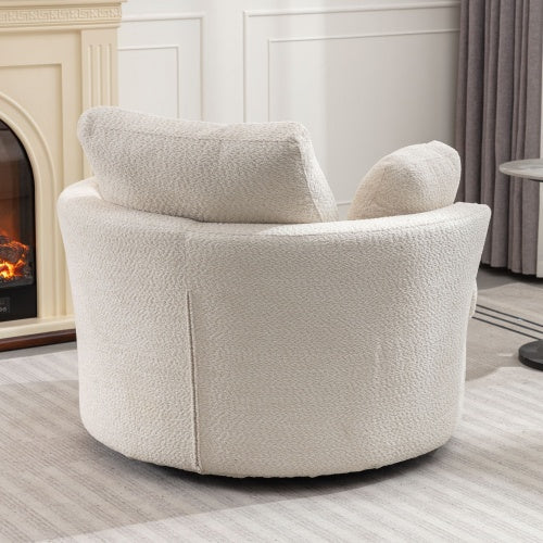 Oversize Round Swivel Cozy Chair