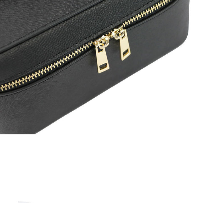Fashion Genuine Leather Cross Pattern Bag