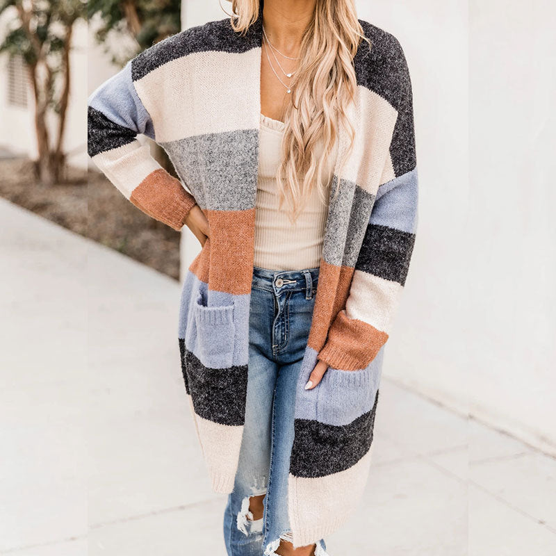 Mid Length Striped Sweater