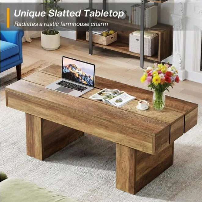 unique slated table.