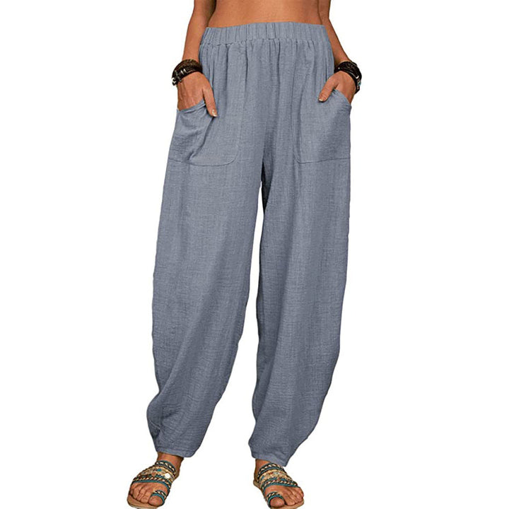 Women's Clothes Casual Pants Amazon Wish Loose Cotton And Linen Casual Pants Home Harem Trousers