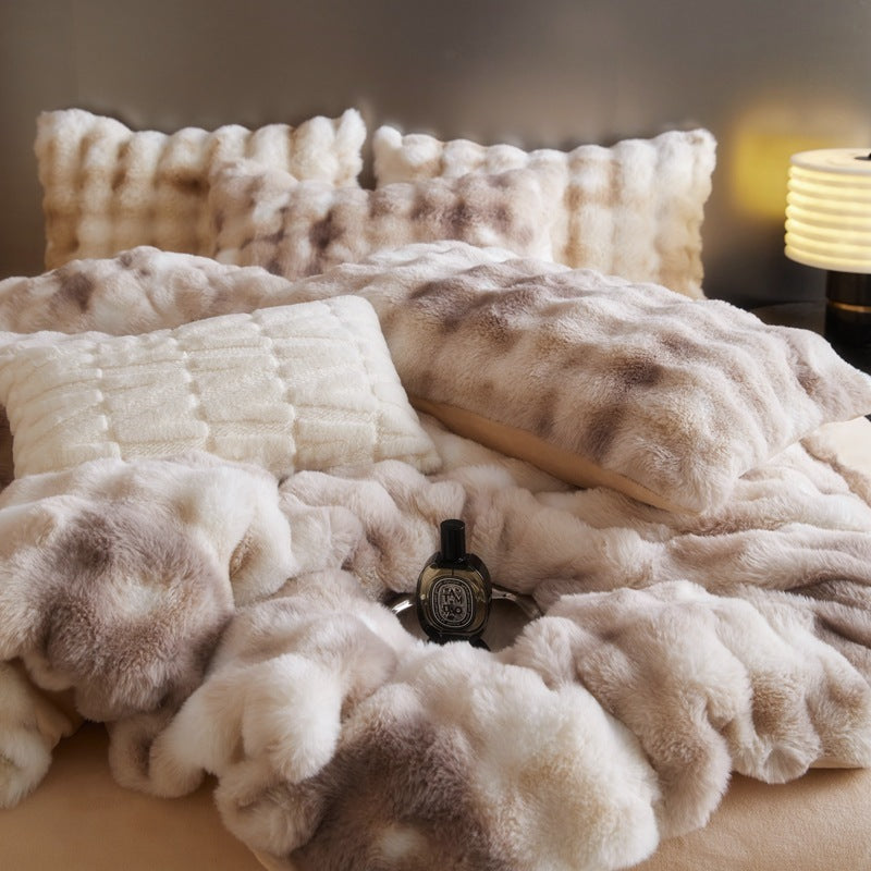 Fur Velvet Four-Piece Bedding Set