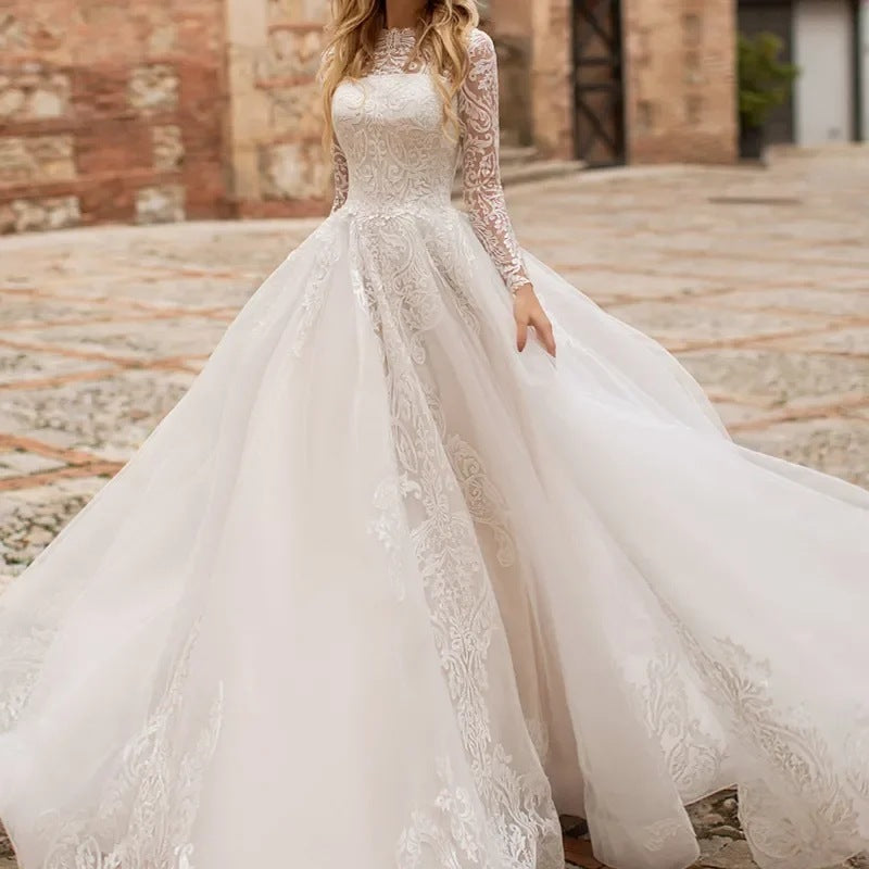WeTwo Exquisite Long-Sleeve Dress c