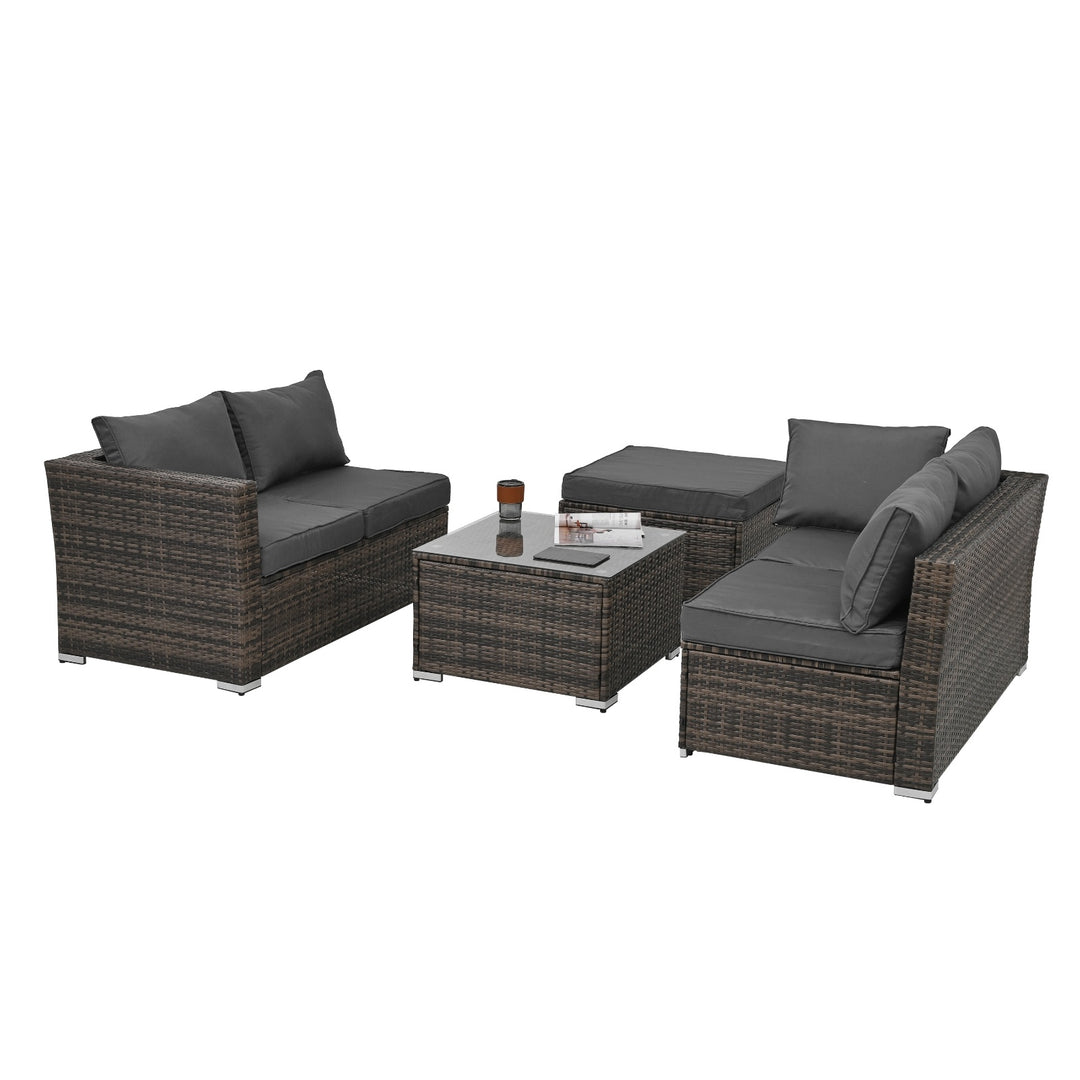 Patio Furniture 4 Set Wicker Furniture With Temper