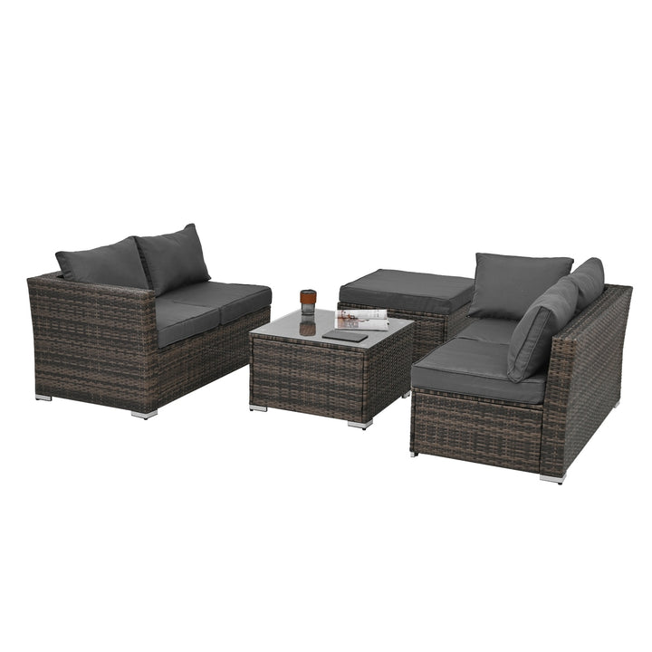 Patio Furniture 4 Set Wicker Furniture With Temper