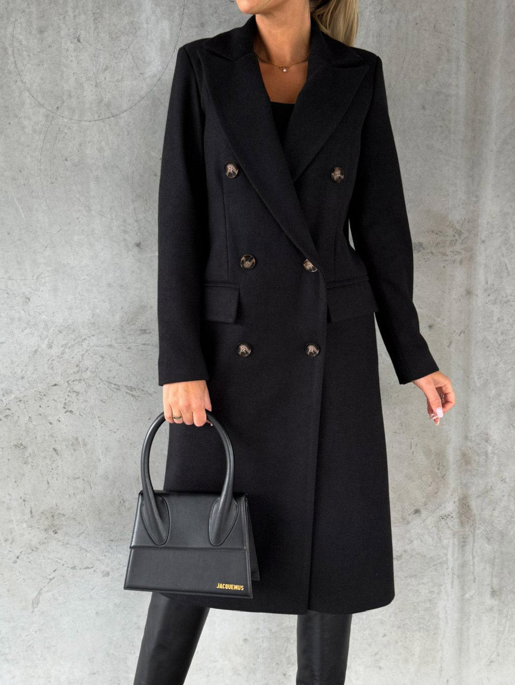 Lapel Long Coat
