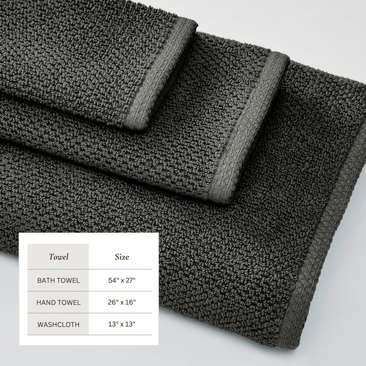 Cotton Textured Bath Towel Set - Acacia Collection