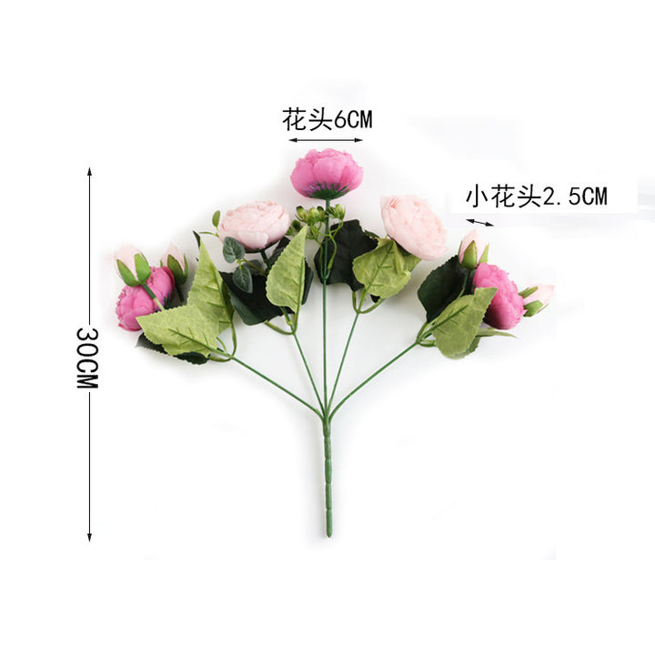 Simulation 5 Small Peony Wedding Home Artificial Flower Ornamental Flower