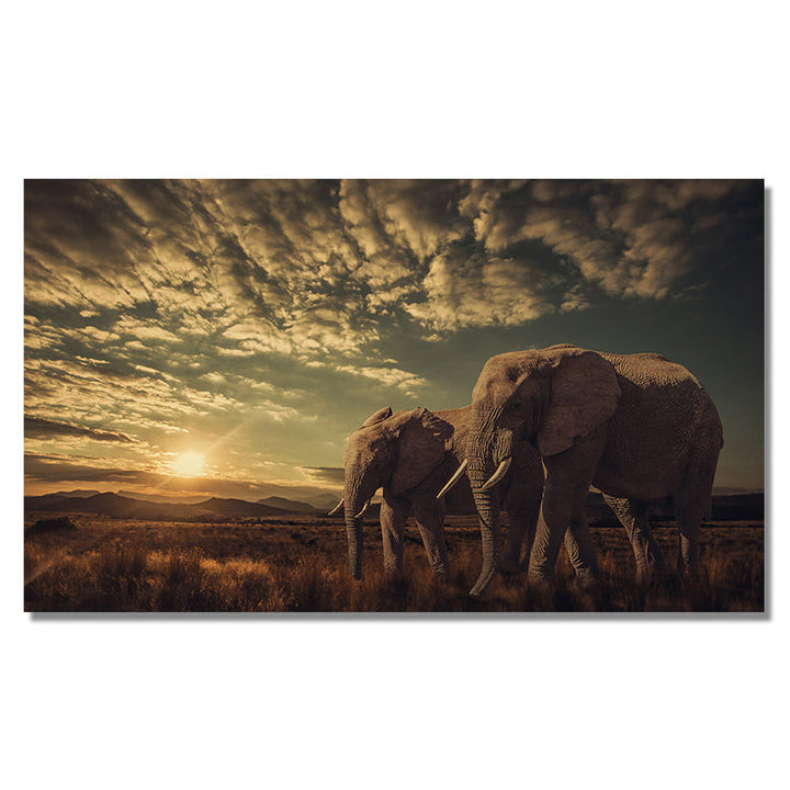 Home Simple Decorative Elephant Canvas Painting