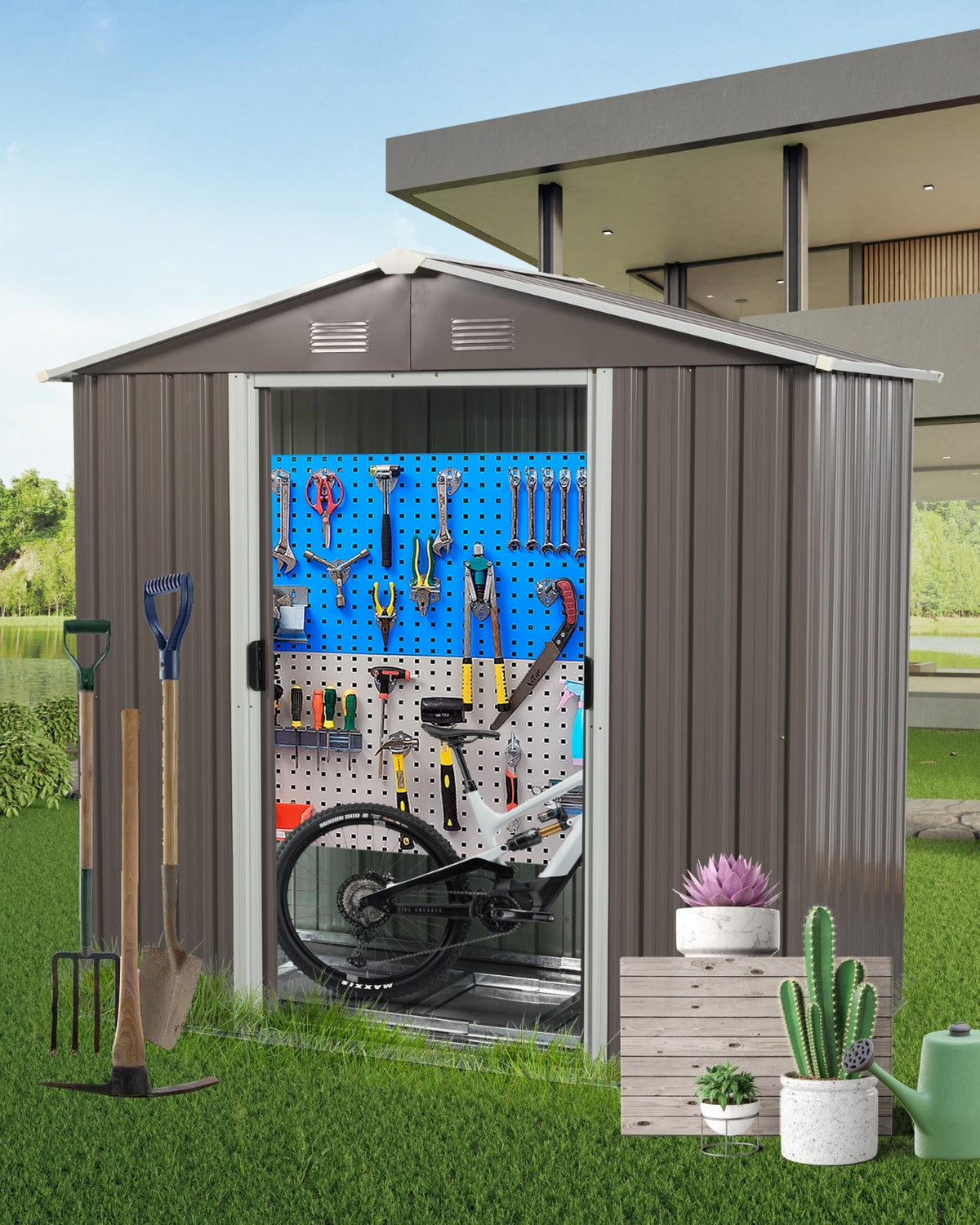 Outdoor Metal Storage Shed