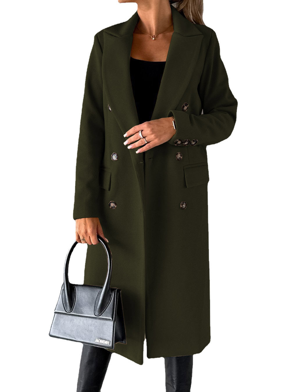 Lapel Long Coat