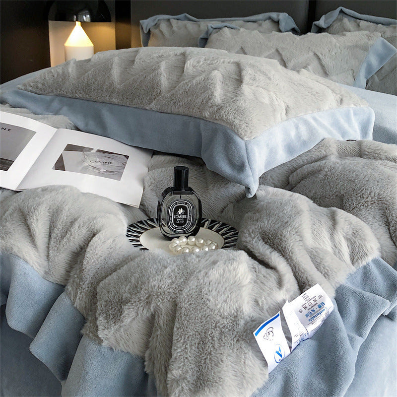 Luxe Milk Fleece 4-Piece Bedding Set