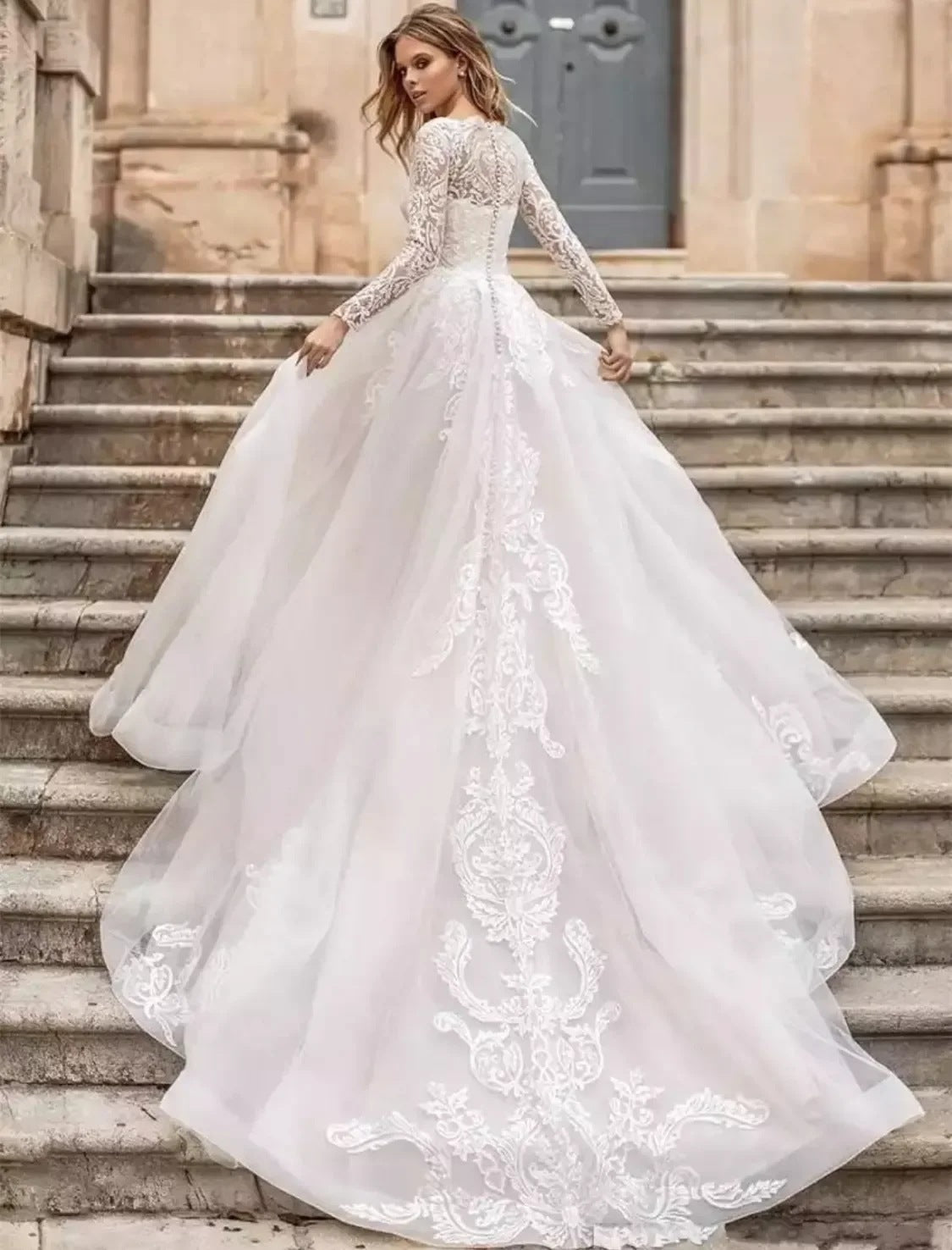 WeTwo Exquisite Long-Sleeve Dress c