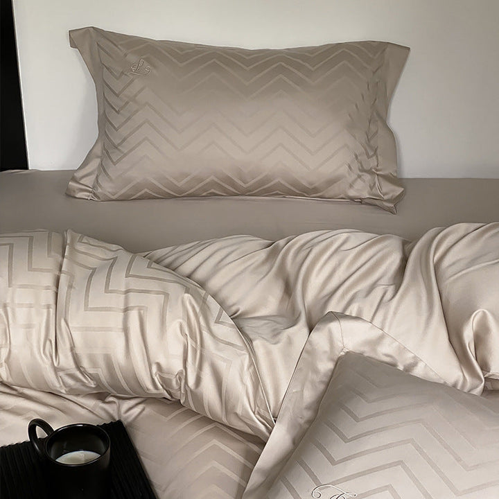 Long-Staple Cotton Bed Four-Piece Set – Modern Simplicity