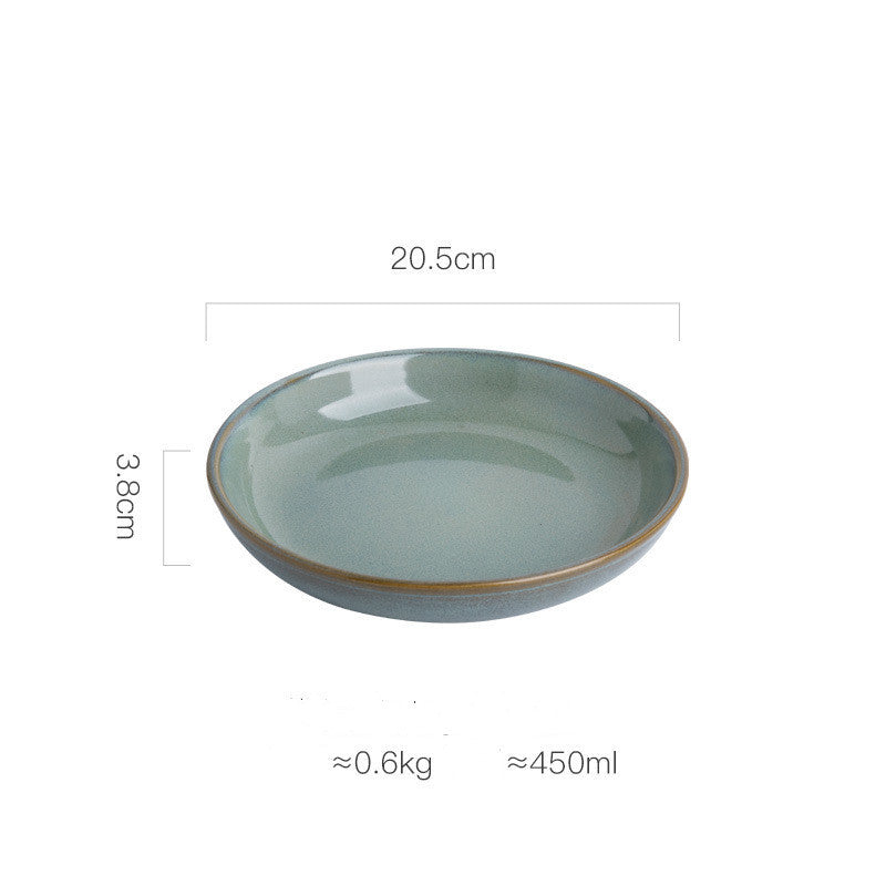 Creative Personality Ceramic Deep Round Dish