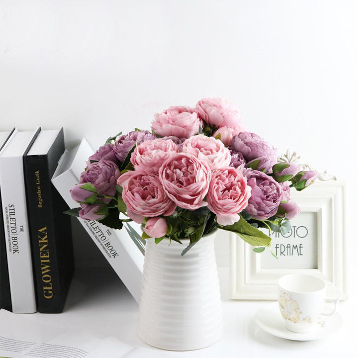 Simulation 5 Small Peony Wedding Home Artificial Flower Ornamental Flower