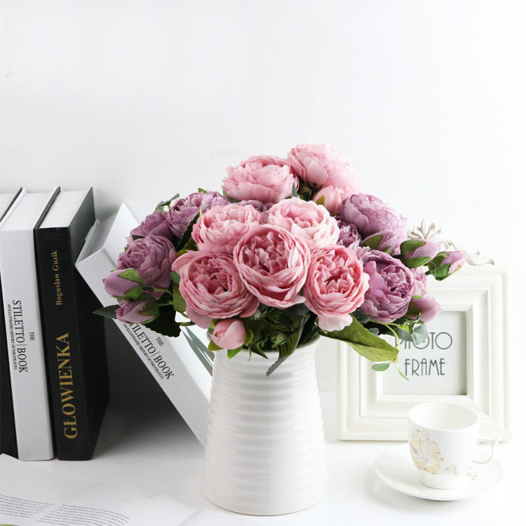 Simulation 5 Small Peony Wedding Home Artificial Flower Ornamental Flower