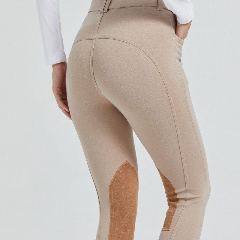 Equestrian Half Leather Wear-resistant Non-slip Pants