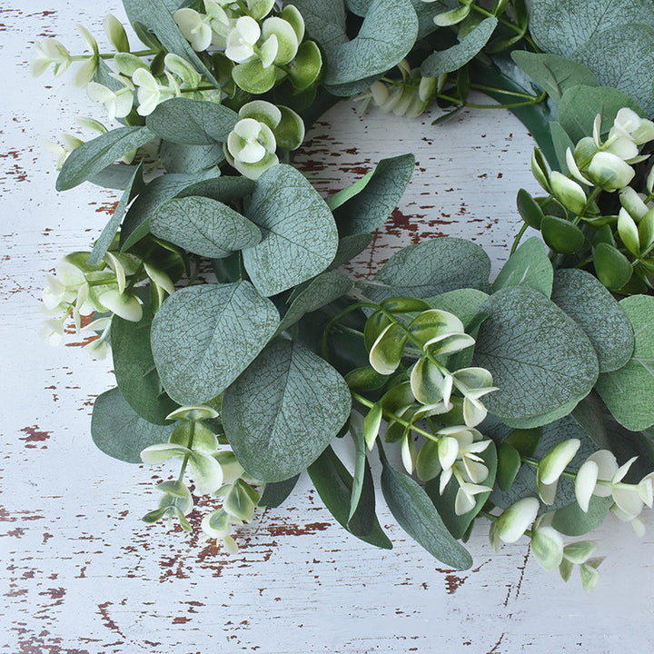 Small Size Rural Money Leaf Eucalyptus Loop Pendant Simulation Garland