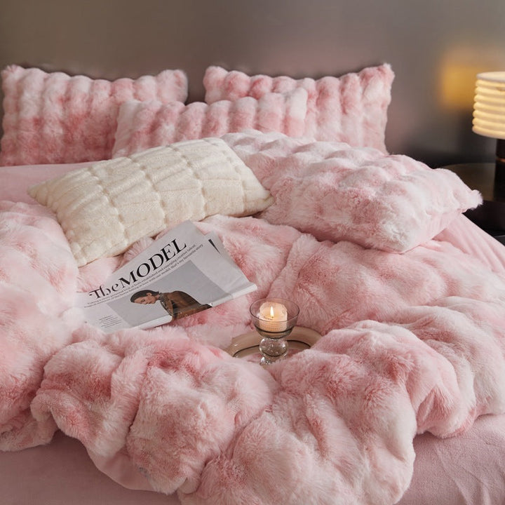 Fur Velvet Four-Piece Bedding Set