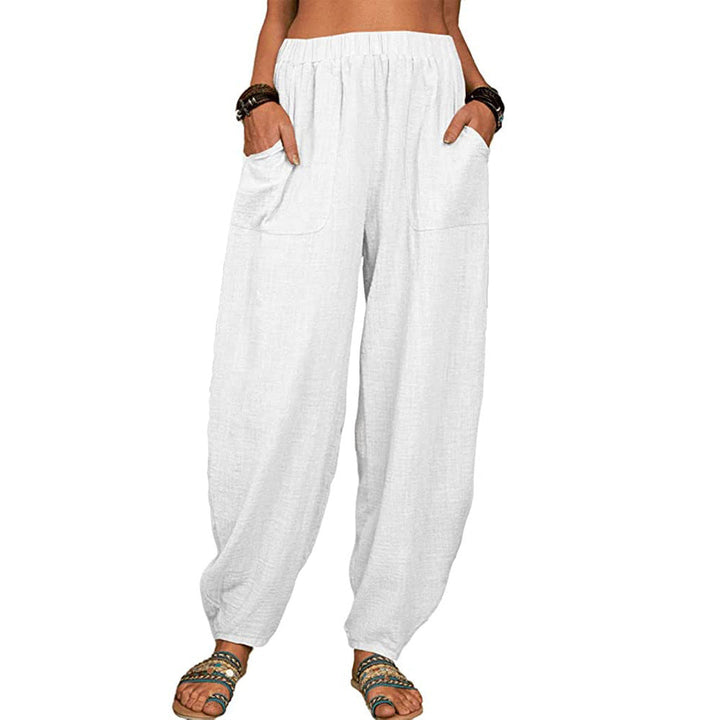 Women's Clothes Casual Pants Amazon Wish Loose Cotton And Linen Casual Pants Home Harem Trousers