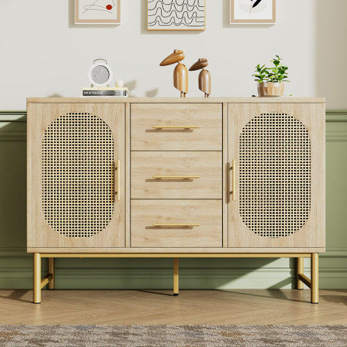 Rattan Side Cabinet.